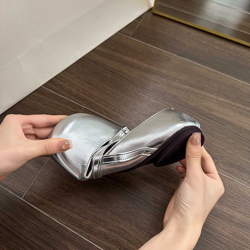 One more shoes⭐Mary jane Giày Búp Bê Đế Bằng Thanh Lịch Hợp Thời Trang Xuân Hè Cho Nữ