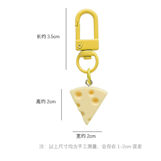 Dễ Thương Móc Khóa Phô Mai mini Đáng Yêu