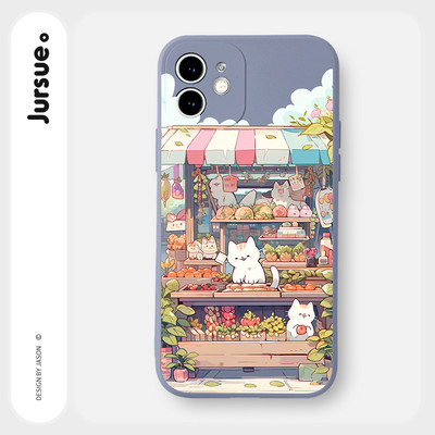 Ốp lưng JURSUE mềm chống sốc hình độc lạ Cho IPHONE 15 14 13 12 11 PRO MAX SE 2020 X XR XS ip 8 7 6 6S PLUS kute Y4159