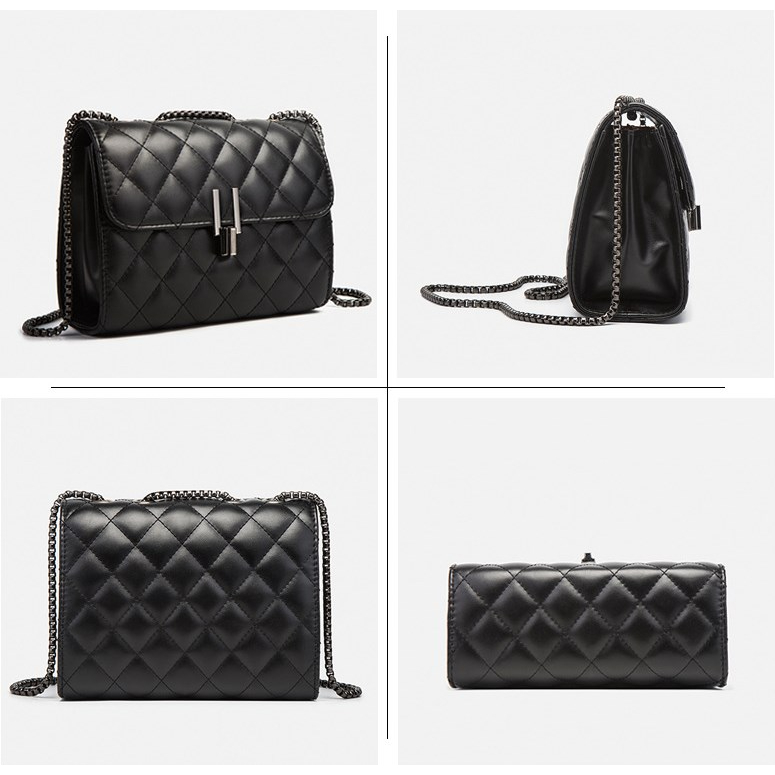 Túi Xách Đính Đá Phối Dây Xích Thời Trang Sang Trọng Cho Nữ