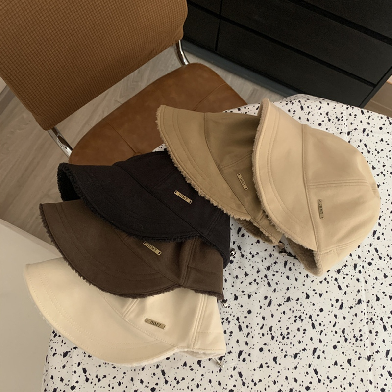 Mũ Lông Cừu Hai Mặt Giữ Ấm Mùa Đông Cho Nữ