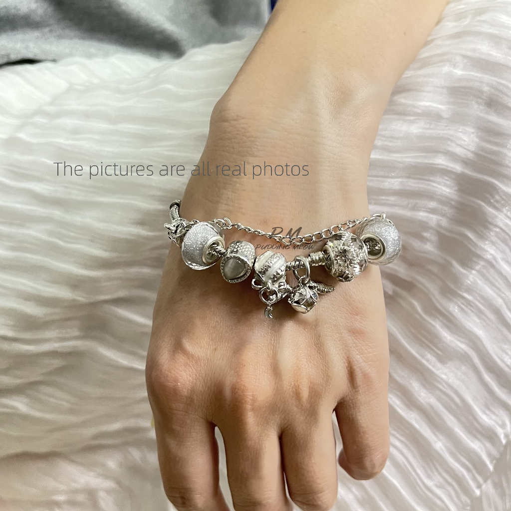 Vòng Tay Bạc Bằng Thép Không Gỉ Thiết Kế Đơn Giản Thời Trang Cho Nữ