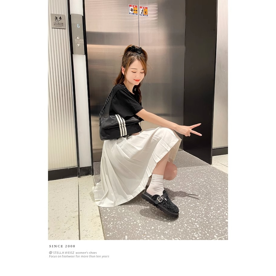 Dép Bít Mũi Đế Dày Cao Cấp Phong Cách Mới Mùa Thu 2023