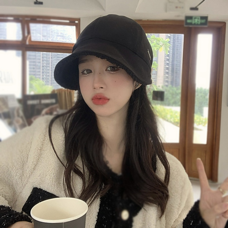 Mũ Lông Cừu Hai Mặt Giữ Ấm Mùa Đông Cho Nữ