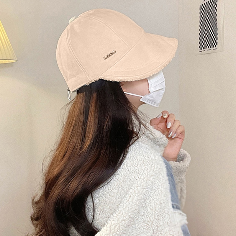 Mũ Lông Cừu Hai Mặt Giữ Ấm Mùa Đông Cho Nữ