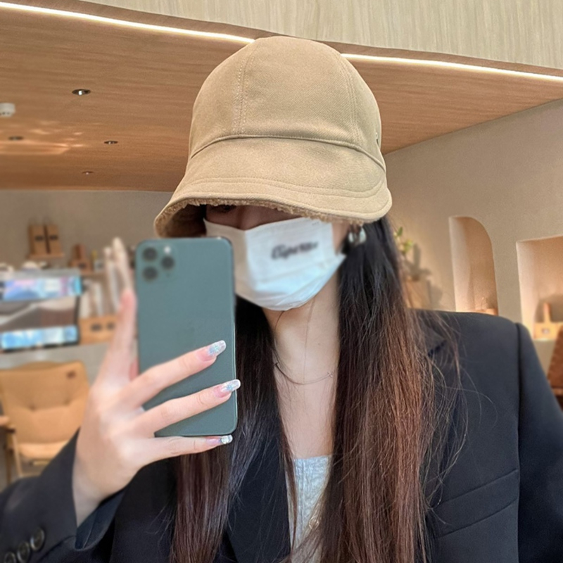 Mũ Lông Cừu Hai Mặt Giữ Ấm Mùa Đông Cho Nữ