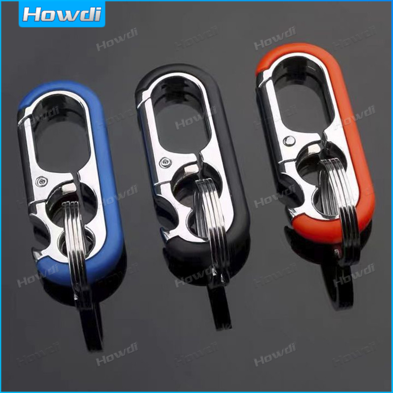 Móc Khóa Kim Loại Kiêm Đồ Khui Nắp Chai Đa Năng Sáng Tạo Cho Nam