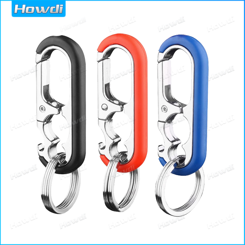 Móc Khóa Kim Loại Kiêm Đồ Khui Nắp Chai Đa Năng Sáng Tạo Cho Nam