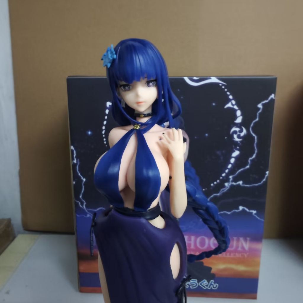 Mô Hình Nhân Vật genshin Mặc Đầm Tím 25cm Chất Liệu Mềm Mại