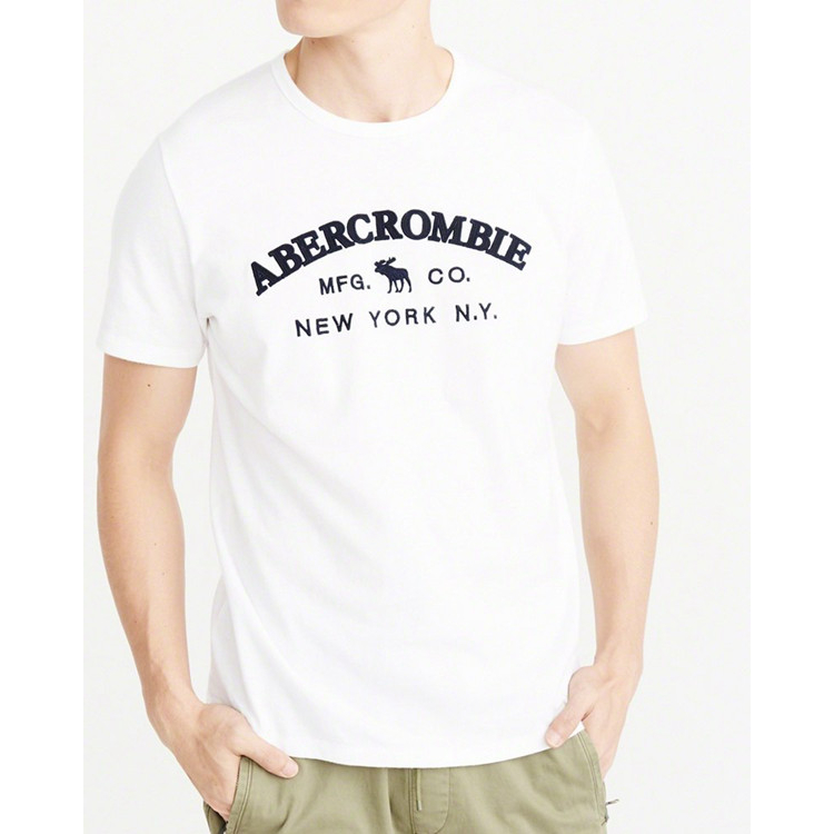 Abercrombie Áo Thun cotton Ngắn Tay In Họa Tiết Cá Tính Thoải Mái Cho Nam