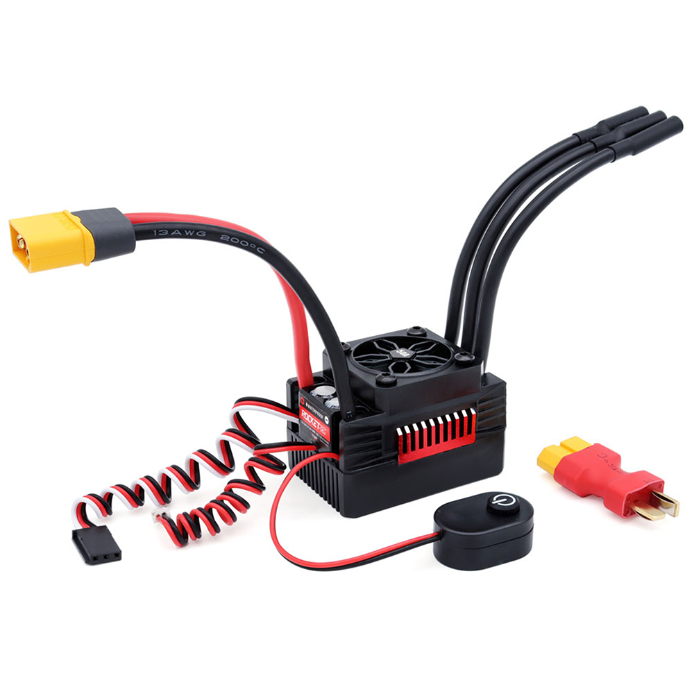 Tên Lửa v2 supersonic 50a esc Điều Khiển Tốc Độ Không Chổi Than 7.4v / 8.4v 6a bec Cho Động Cơ Xe Hơi Điều Khiển Từ Xa 1: 10