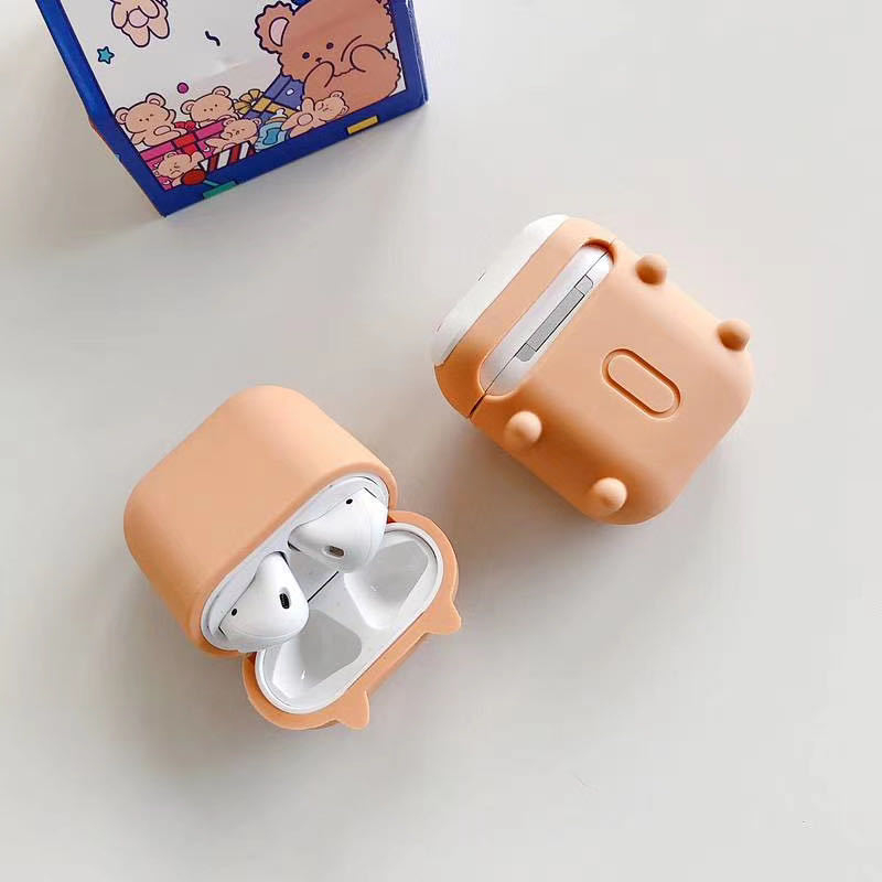 Vỏ Bảo Vệ Hộp Sạc Tai Nghe airpods 1 2 3 pro / 1 2 3 bluetooth Không Dây Bằng Silicon Hình Chú Chó corgi Dễ Thương