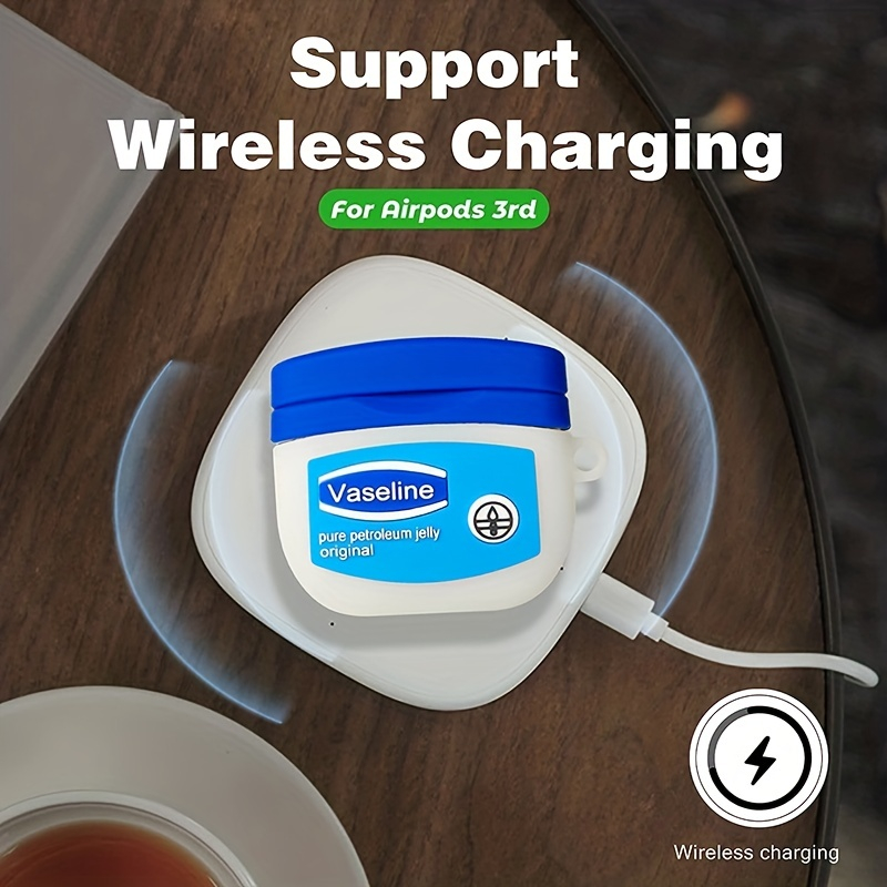 Vỏ Bảo Vệ Hộp Sạc Tai Nghe bluetooth airpods pro 2 airpods 1 2 pro 3 Hình vaseline 3d Dễ Thương
