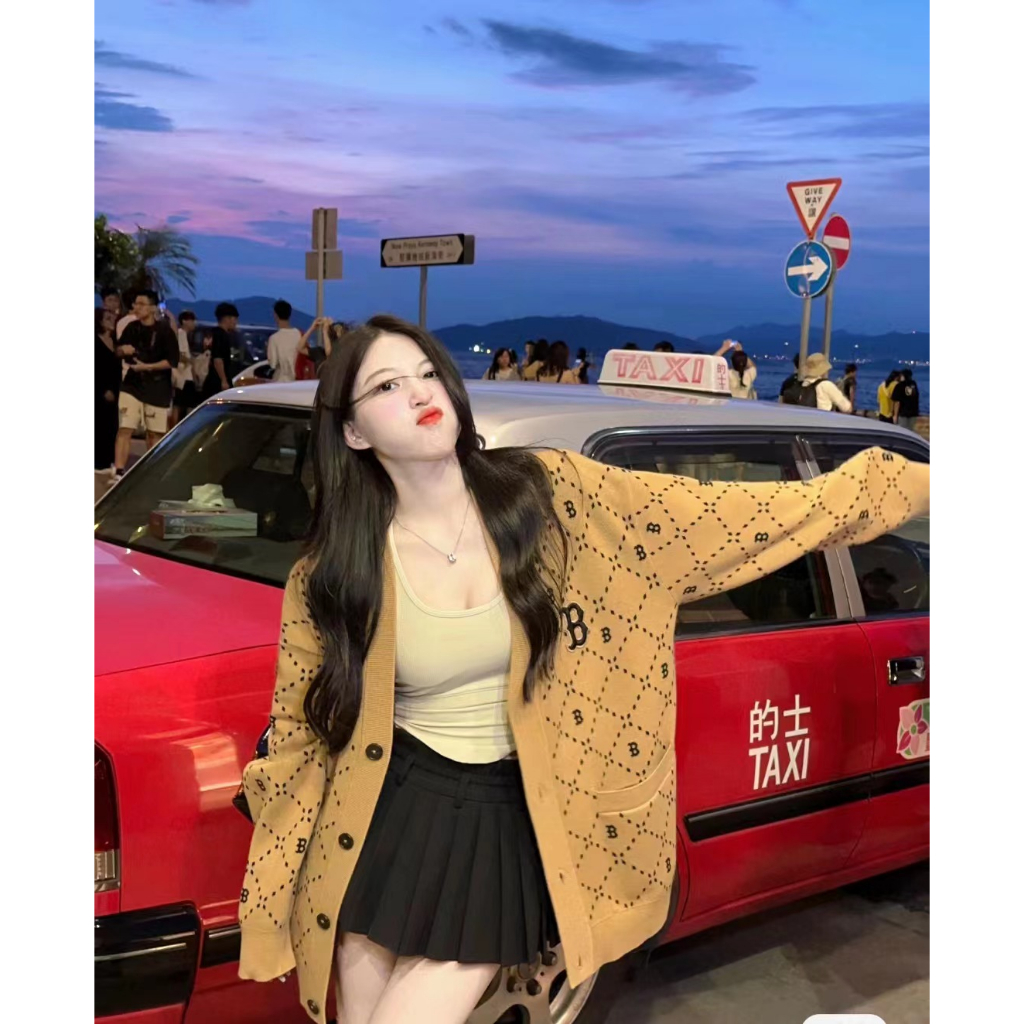 MLB ❤❤ Áo KhoáC cardigan Cổ Chữ v Thêu Chữ ny