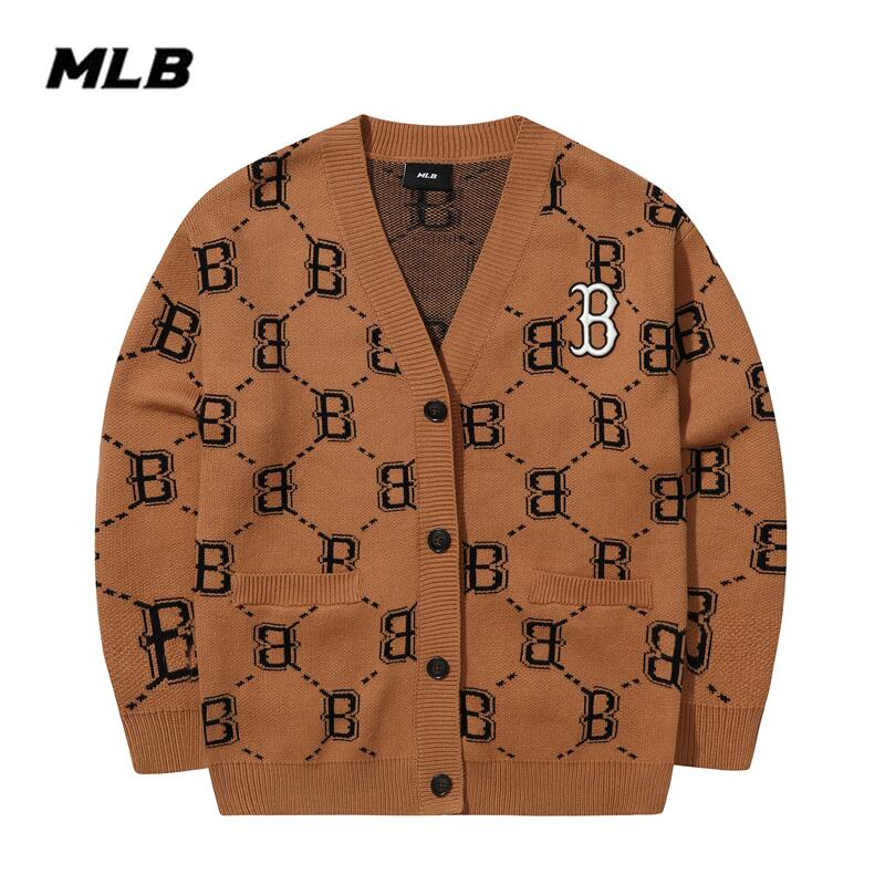 MLB ❤❤ Áo KhoáC cardigan Cổ Chữ v Thêu Chữ ny