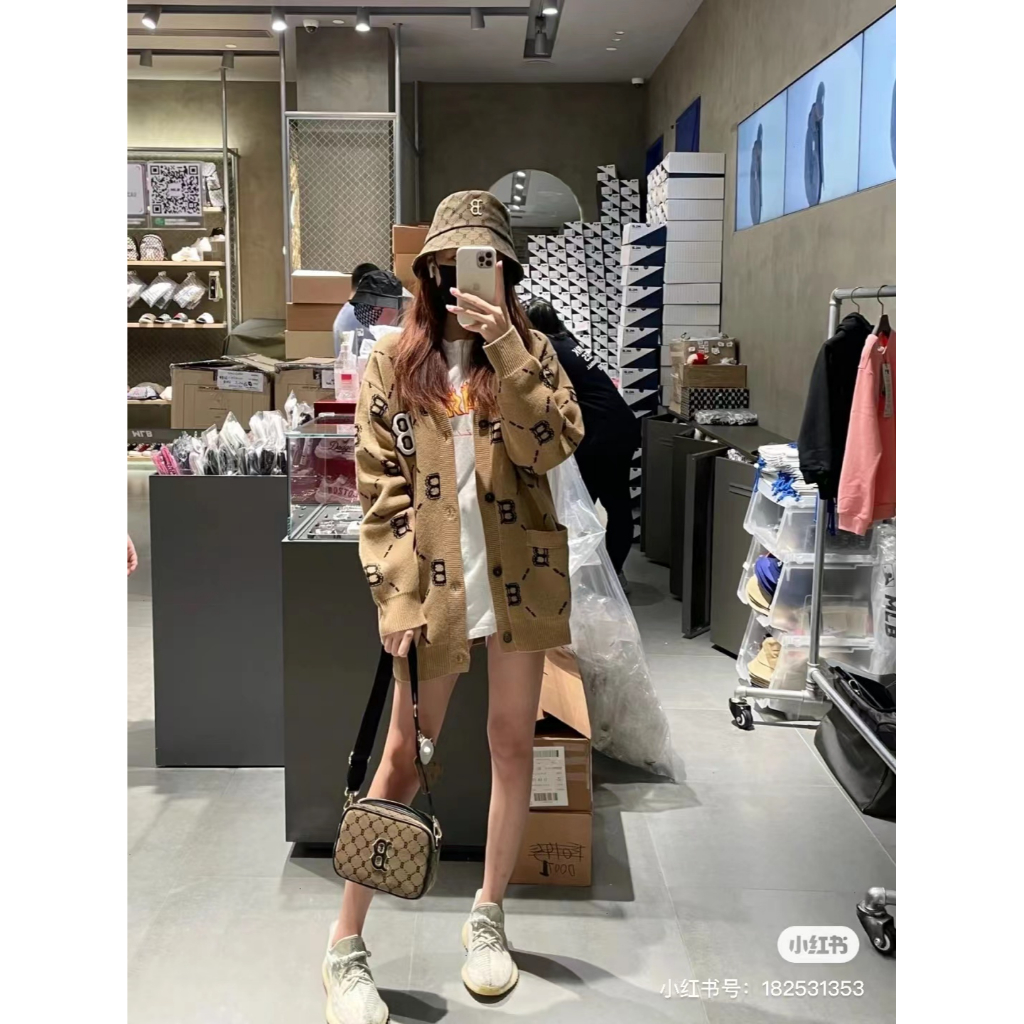 MLB ❤❤ Áo KhoáC cardigan Cổ Chữ v Thêu Chữ ny