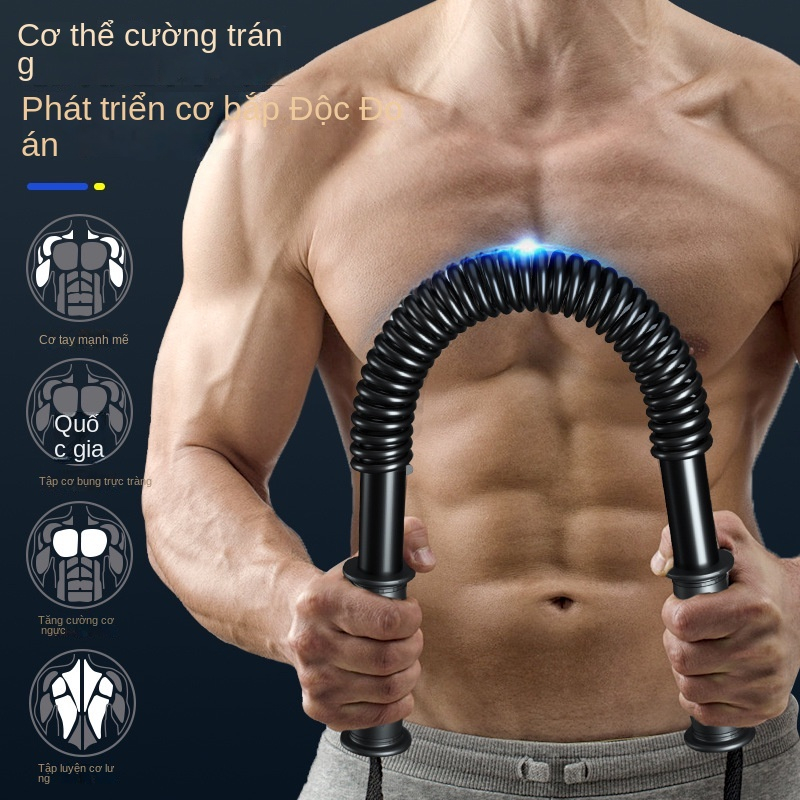 Gậy Bẻ Tập Cơ Tay Gậy Lò Xo Tập Cơ Tay Gậy Lò Xo Lực 20kg,25kg,30Kg,40kg,50kg,60kg Cụ Căng Cơ Cánh Tay Lò Xo Đa Năng