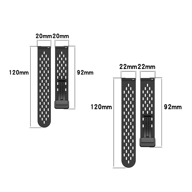 Dây Đeo Bằng silicone Khóa Nam Châm 20mm 22mm Cho garmin vivoactive 3 4 / forerunner 255 265 245 55 / venu 2 3 sq