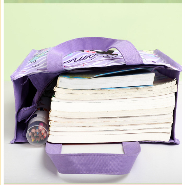 Túi tote Vải oxford Siêu Bền Chống Thấm Nước In Họa Tiết Hoạt Hình Cho Học Sinh