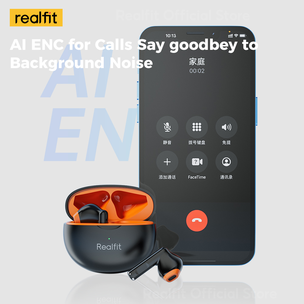 Tai Nghe Bluetooth Realfit F2 Có Micro Âm Trầm Tuyệt Vời Chất Lượng Âm Thanh Tốt