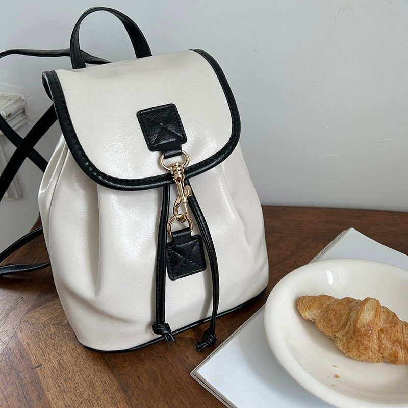 HANZHUO balo đi học  balo nữ  da 2023 NEW L95S0MF