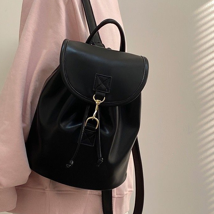 HANZHUO balo đi học  balo nữ  da 2023 NEW L95S0MF