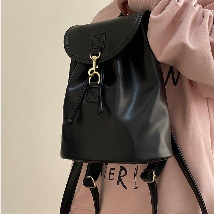 HANZHUO balo đi học  balo nữ  da 2023 NEW L95S0MF