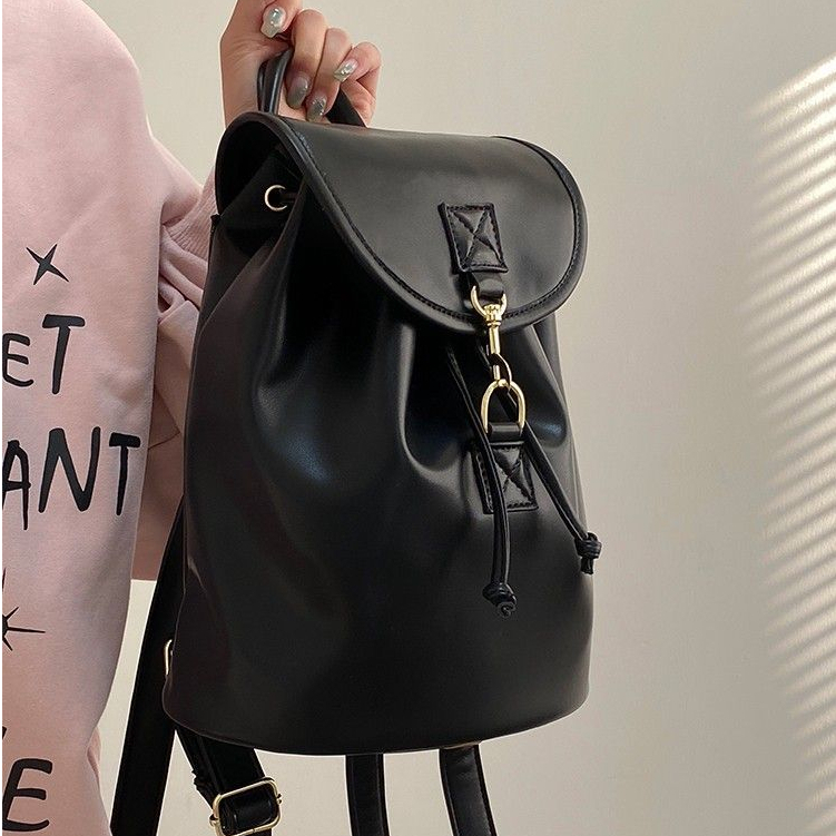 HANZHUO balo đi học  balo nữ  da 2023 NEW L95S0MF