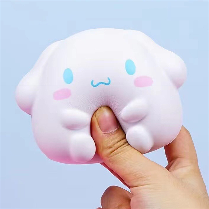 Set 4 Đồ Chơi Sanrio Cho Bé Xả Stress Đồ Chơi Nắn Bóp Đàn Hồi Giảm Stress Hình Chú Gà / Khủng Long/đồ Chơi Cho Bé sanrio toys