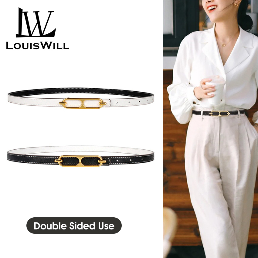 Louiswill Thắt Lưng Mỏng Khóa Hợp Kim Màu Vàng Kim Thanh Lịch Tùy Chỉnh Thời Trang Cho Nữ