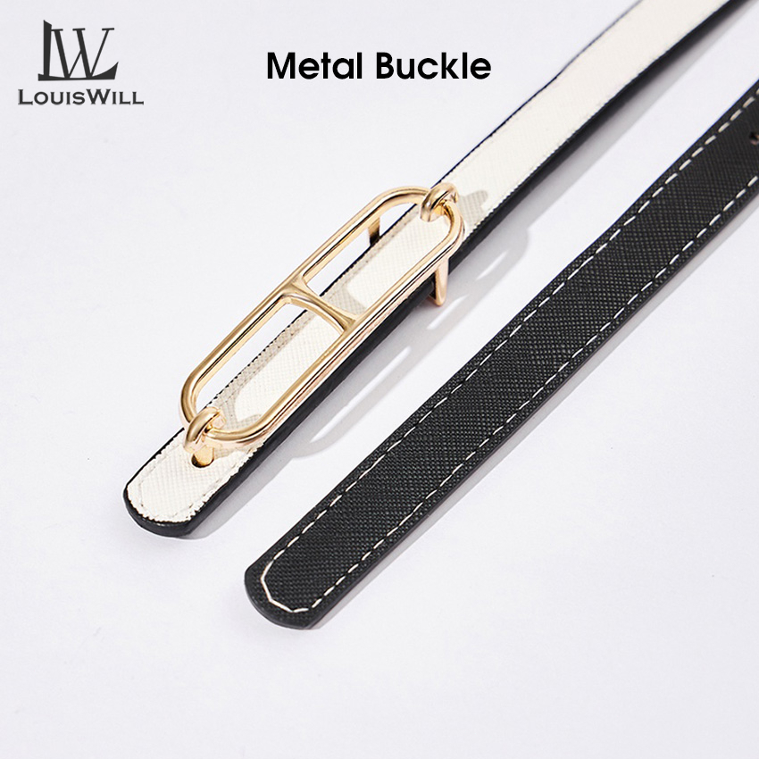 Louiswill Thắt Lưng Mỏng Khóa Hợp Kim Màu Vàng Kim Thanh Lịch Tùy Chỉnh Thời Trang Cho Nữ