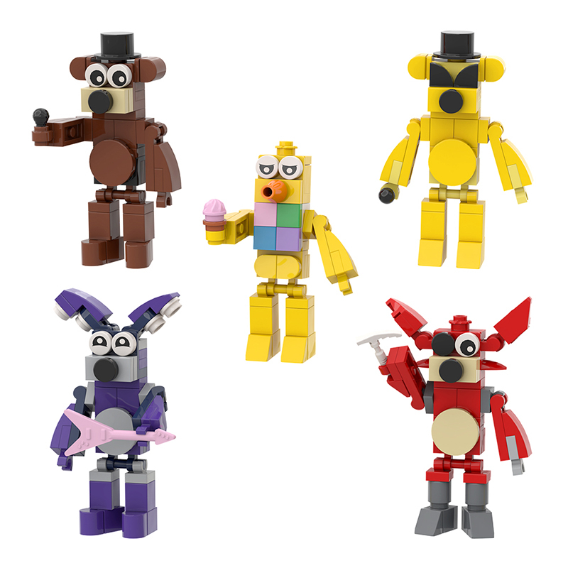 Bộ Đồ Chơi Lắp Ráp Mô Hình 5 Trong 1 five nights at Freddy 'S