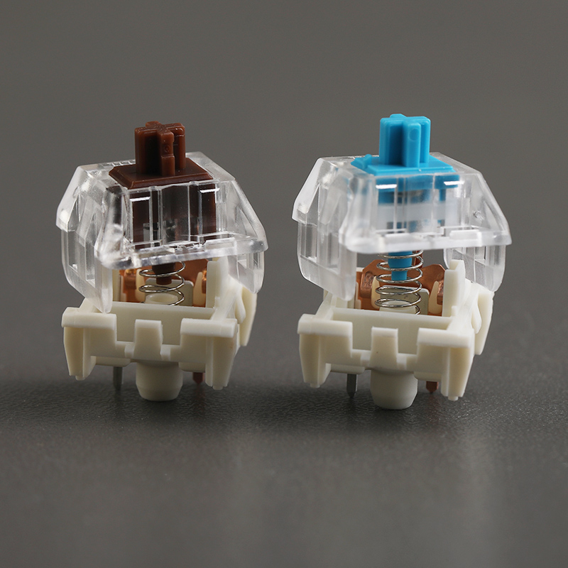 Set 10 Công Tắc smd 3pin Màu Nâu / Xanh Dương Cho Bàn Phím Cơ Chơi Game