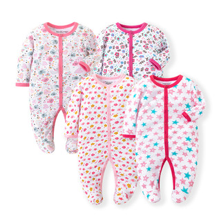 Ttkaababy bộ đồ ngủ tay dài thoải mái dễ thương cho bé gái