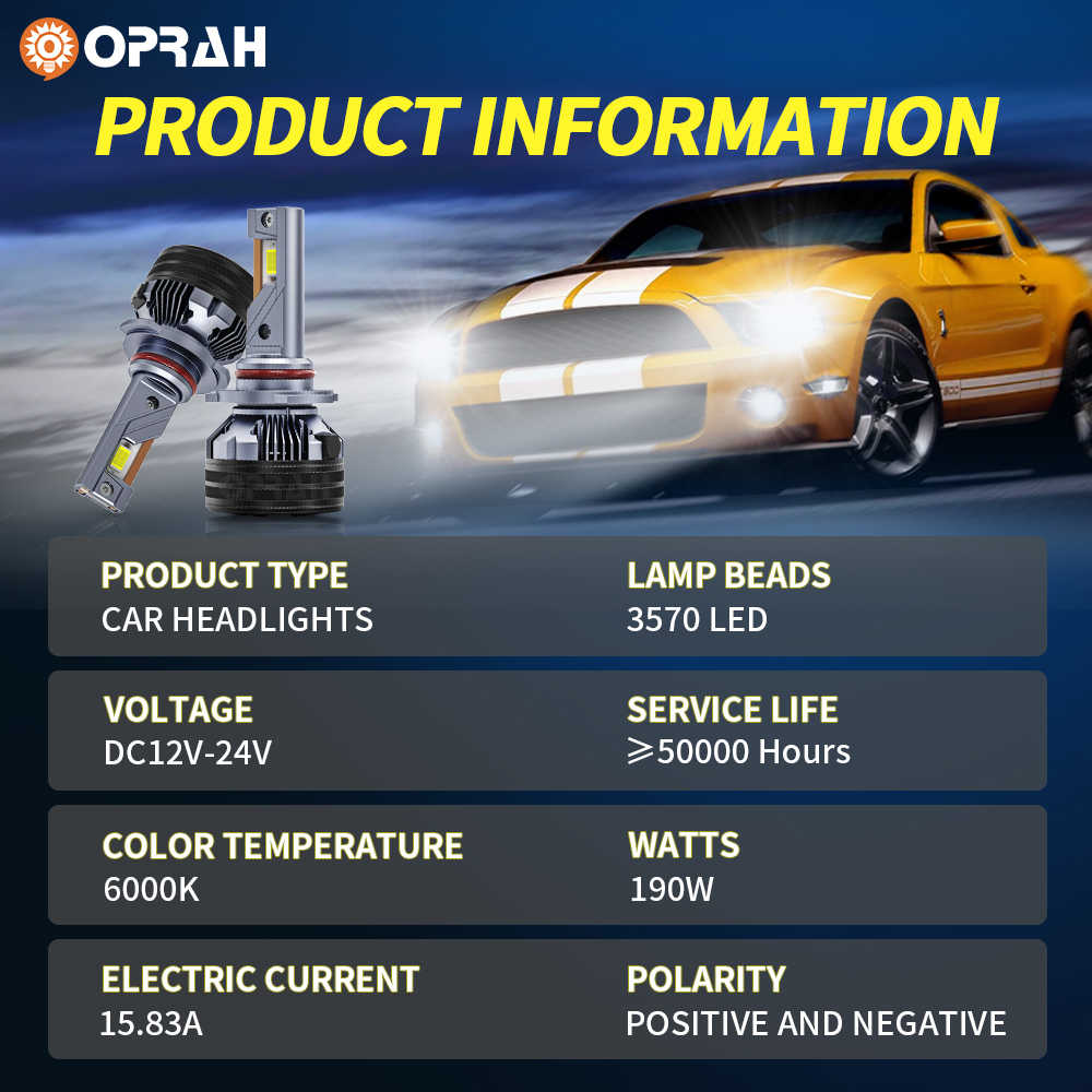 Bộ 2 Đèn Pha led s85 190w h4 3570 h1 h7 h8 / h11 hb3 / 9005 hb4 / 9006 12v-24v Siêu Sáng Chất Lượng Cao Cho Xe Hơi