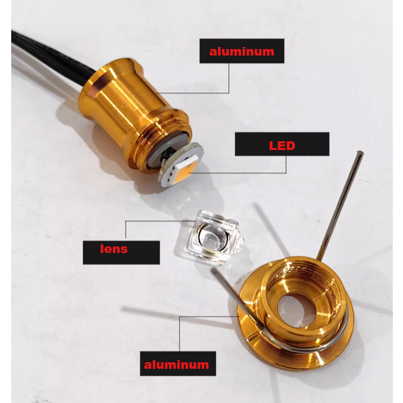 Đèn led mini Gắn Trần Nhà 15mm