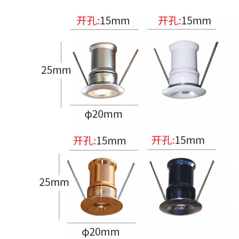 Đèn led mini Gắn Trần Nhà 15mm