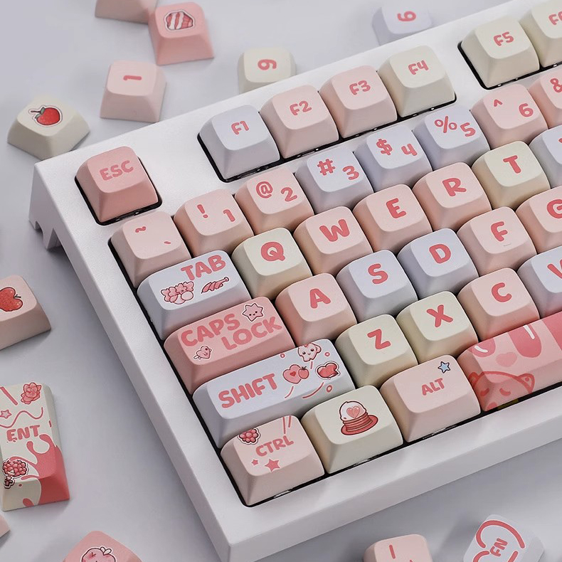 Dễ Thương Vỏ Bảo Vệ Chìa Khóa Hình Kem Dâu Tây Đáng Yêu 133 Phím