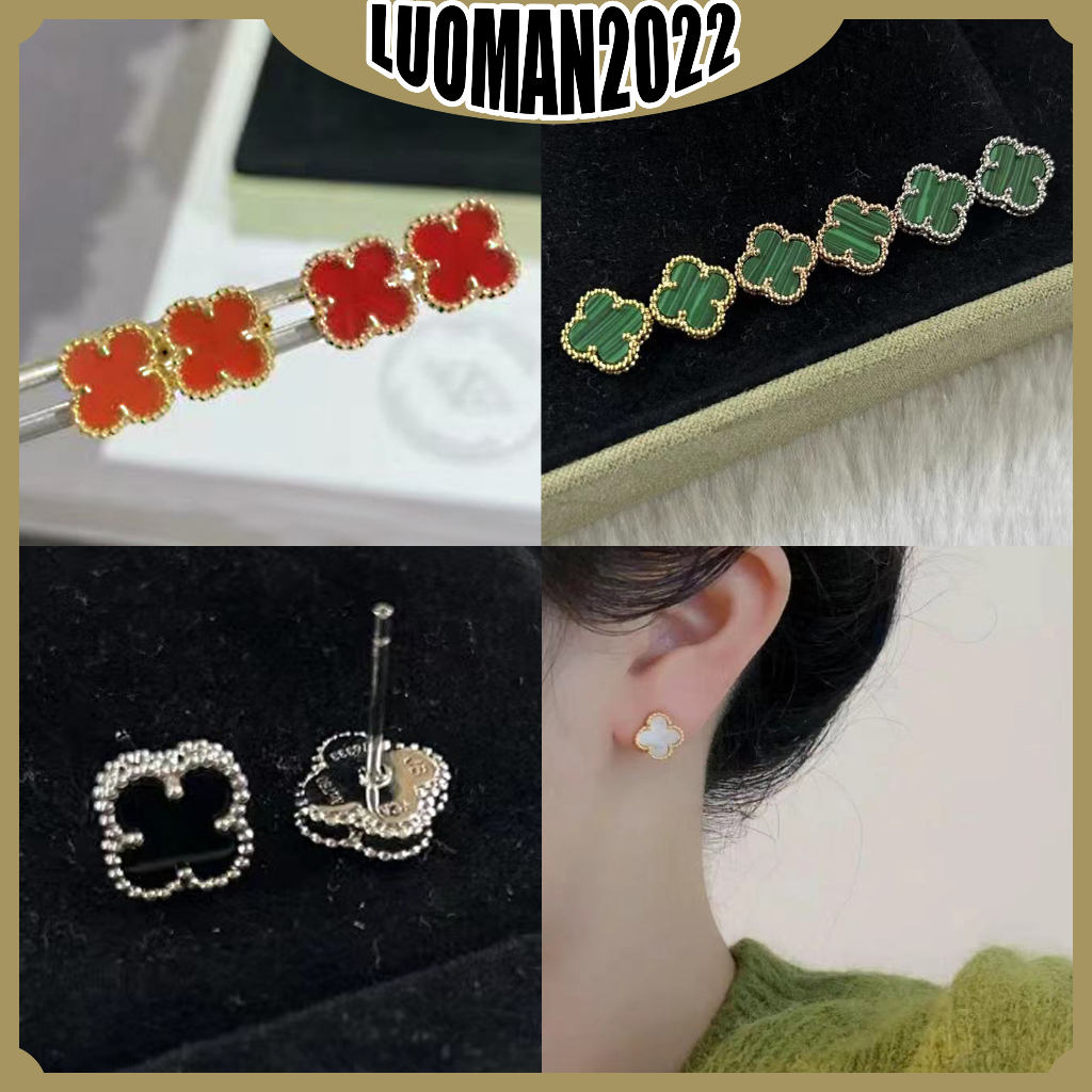 Vca Bông Tai Vỏ Sò Xanh mini Thời Trang