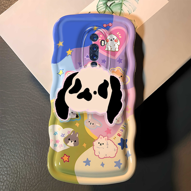 Ốp Điện Thoại Silicon Chống Rơi Hình Động Vật Cho oppo reno2f 2z oppo reno2 reno3 reno5 reno6 reno7