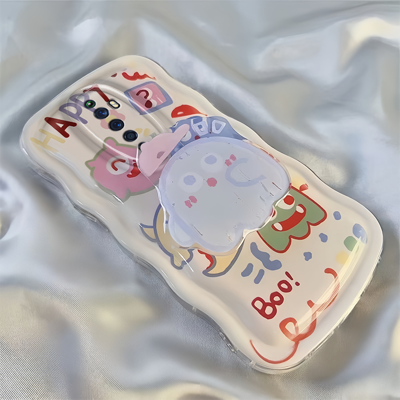 Ốp Điện Thoại Họa Tiết Quái Vật Hoạt Hình Cho oppo reno2 reno2f reno2z reno3 reno5 reno6 reno7 Giá Đỡ