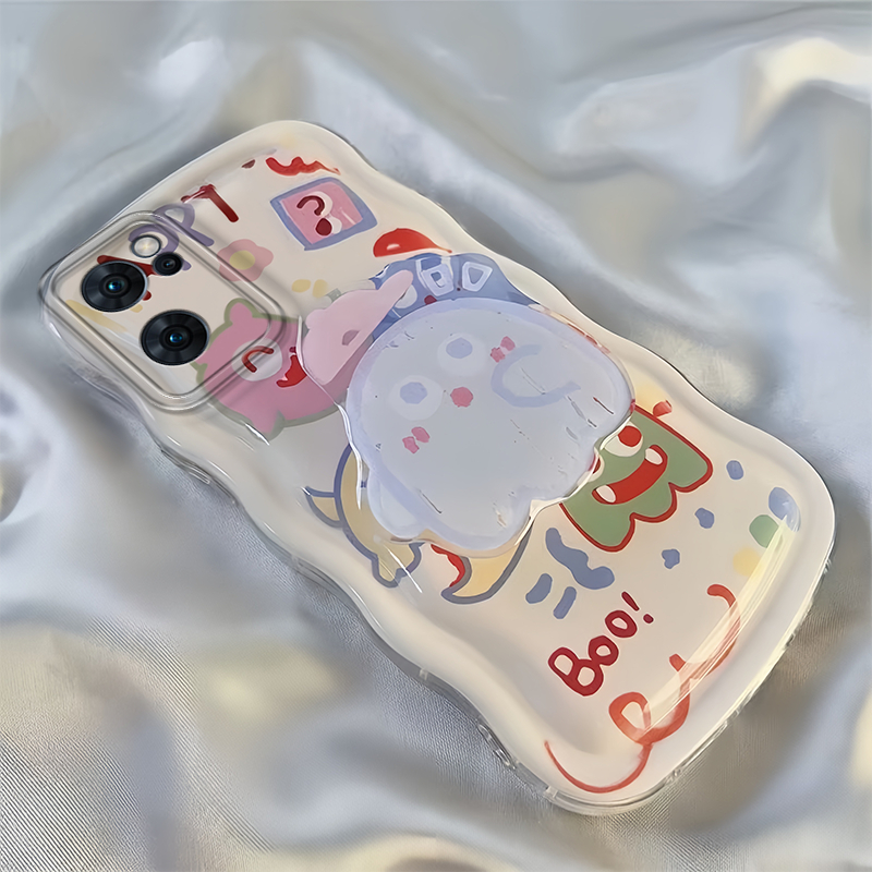 Ốp Điện Thoại Họa Tiết Quái Vật Hoạt Hình Cho oppo reno2 reno2f reno2z reno3 reno5 reno6 reno7 Giá Đỡ