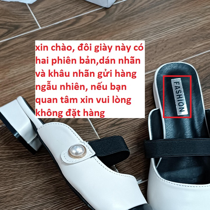 YAOLI  Giày Lười Gót Vuông Nhỏ Phong Cách Pháp