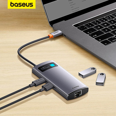 Baseus Bộ hub Chia Cổng type-c 5 Trong 1 4 Trong 1 Đa Năng Cho Laptop / Máy Tính Bảng