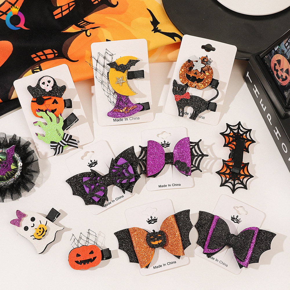 Kẹp Tóc Hình Đầu Lâu Hóa Trang halloween Dễ Thương