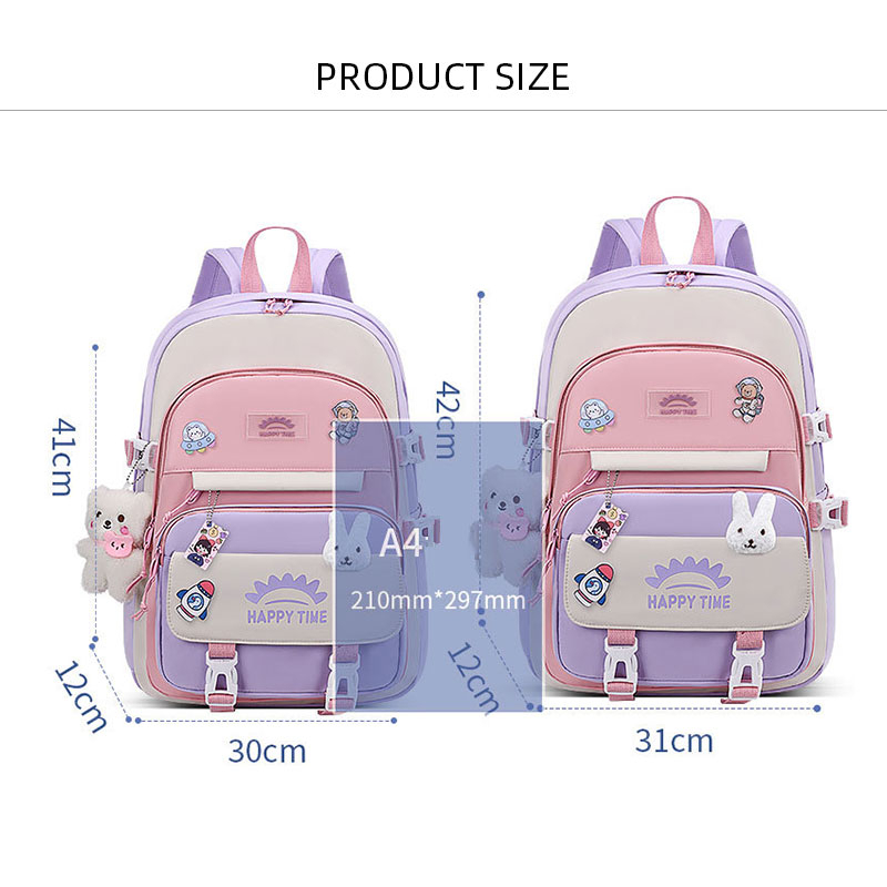 SUPER KIDS balo Học Sinh Trung Học Phong Cách Hàn Quốc Dễ Thương Cho Bé Gái Lớp 3-5 Và Lớp 6 túi