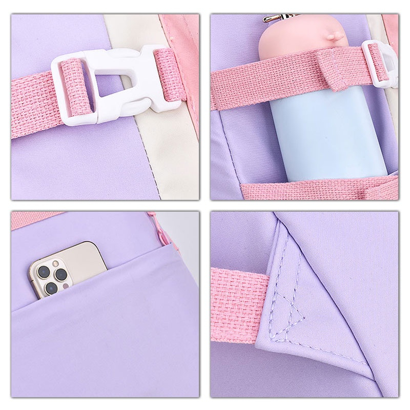 SUPER KIDS balo Học Sinh Trung Học Phong Cách Hàn Quốc Dễ Thương Cho Bé Gái Lớp 3-5 Và Lớp 6 túi