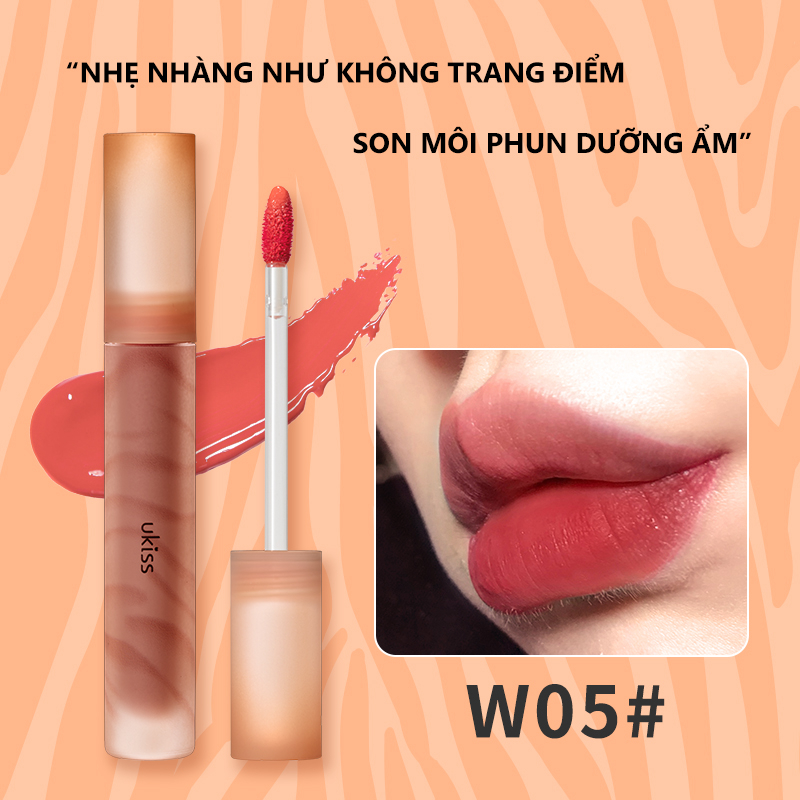 Son Môi UKISS Chống Thấm Nước Lâu Trôi Không Phai Và Không Dính Thành Cốc