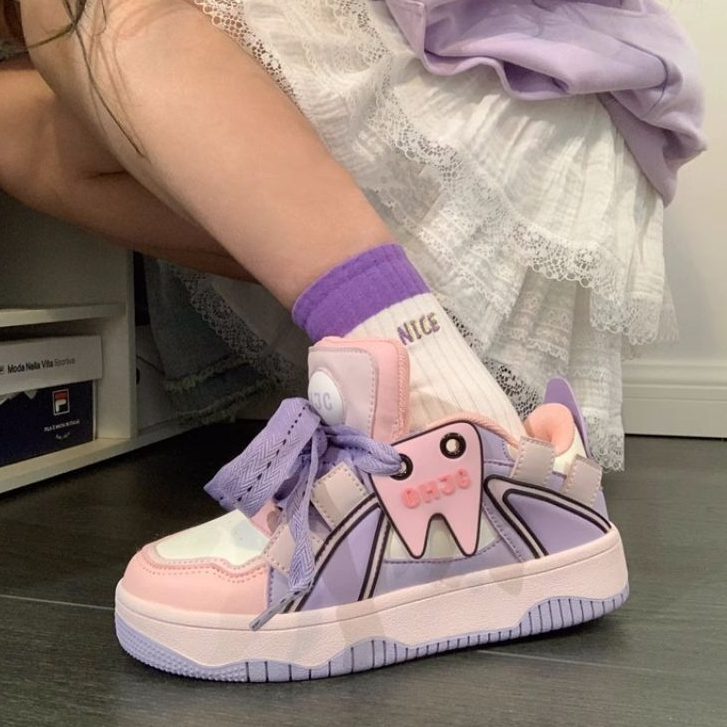 One more shoes⭐Giày Thể Thao Bánh Mì dopamine kurome Màu Sắc Thời Trang Cho Nữ