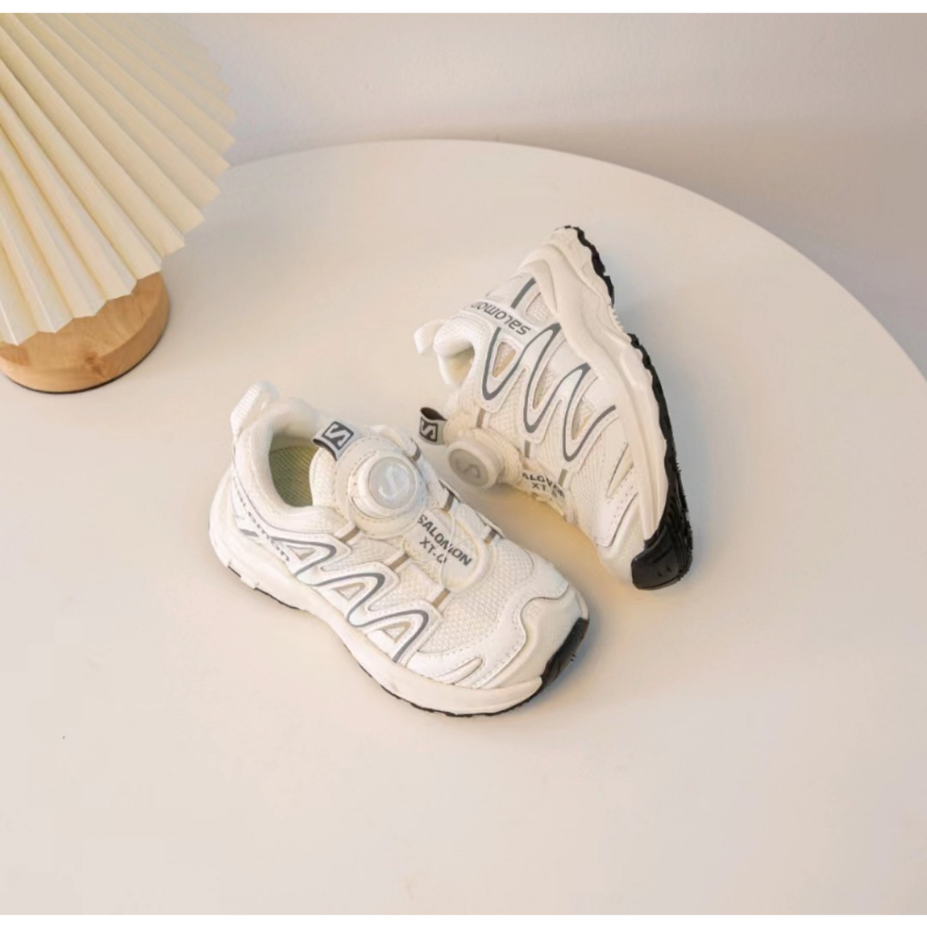 Giày Thể Thao Xoay 373 Samon xt-q Phối Nút Phong Cách Năng Động Cho Bé